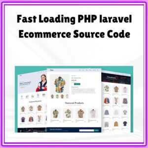 Fast Loading PHP laravel Ecommerce Source Code