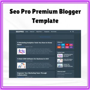 Seo Pro Premium Blogger Template